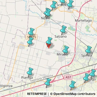 Mappa Via Ghetto di Sotto, 30035 Mirano VE, Italia (5.86313)
