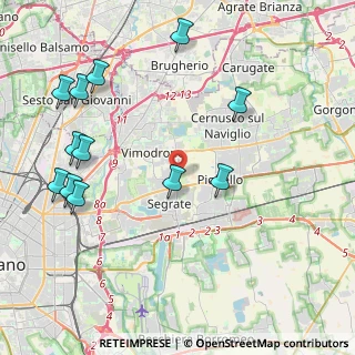 Mappa Via Bruno Buozzi, 20054 Segrate MI, Italia (4.89083)