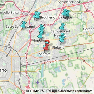 Mappa Via Giuseppe Fanin, 20090 Segrate MI, Italia (3.51231)