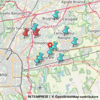 Mappa Via Bruno Buozzi, 20054 Segrate MI, Italia (3.31818)