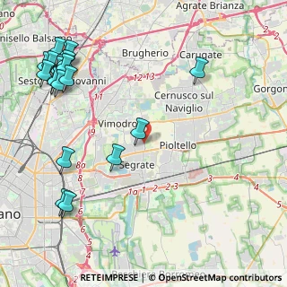 Mappa Via Bruno Buozzi, 20054 Segrate MI, Italia (5.8305)