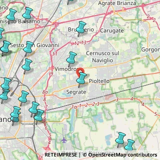 Mappa Via Bruno Buozzi, 20054 Segrate MI, Italia (7.2635)