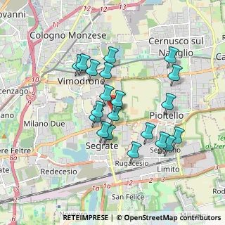 Mappa Via Bruno Buozzi, 20054 Segrate MI, Italia (1.603)
