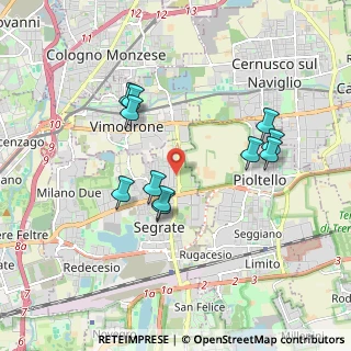 Mappa Via Giuseppe Fanin, 20090 Segrate MI, Italia (1.71455)