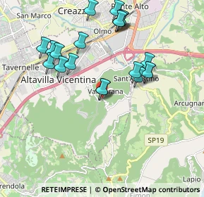 Mappa Via Monte Cimone, 36077 Altavilla Vicentina VI, Italia (1.972)