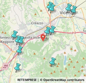 Mappa Via Monte Cimone, 36077 Altavilla Vicentina VI, Italia (4.95167)