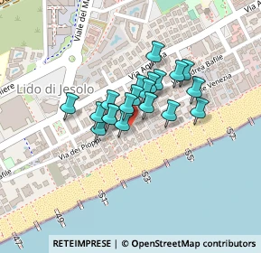 Mappa Via dei Pioppi 1° Accesso al Mare, 30016 Lido di Jesolo VE, Italia (0.134)