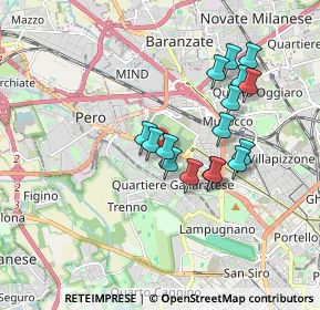 Mappa Via Busto Arsizio, 20151 Milano MI, Italia (1.54375)