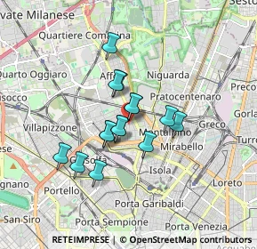 Mappa Via Luigi Manzotti, 20158 Milano MI, Italia (1.22)