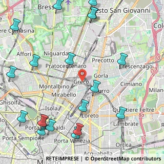 Mappa Piazza Greco, 20125 Milano MI, Italia (3.02053)