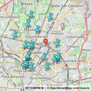 Mappa Piazza Greco, 20125 Milano MI, Italia (2.212)