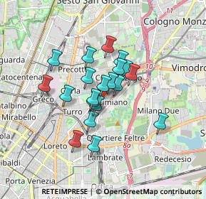 Mappa Via Padre Placido Riccardi, 20132 Milano MI, Italia (1.2515)