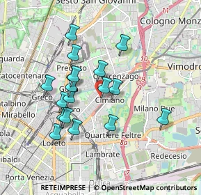 Mappa Via Padre Placido Riccardi, 20132 Milano MI, Italia (1.57556)