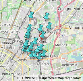 Mappa Via Padre Placido Riccardi, 20132 Milano MI, Italia (1.5255)