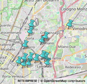 Mappa Via Padre Placido Riccardi, 20132 Milano MI, Italia (1.956)