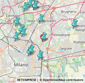 Mappa Via Padre Placido Riccardi, 20132 Milano MI, Italia (4.51786)