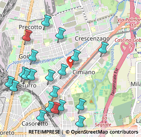 Mappa Via Padre Placido Riccardi, 20132 Milano MI, Italia (1.2205)