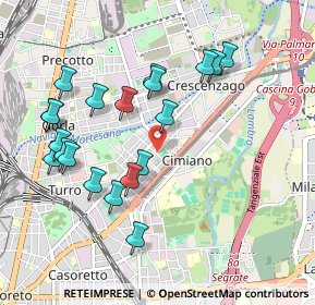 Mappa Via Padre Placido Riccardi, 20132 Milano MI, Italia (0.999)