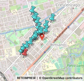 Mappa Via Padre Placido Riccardi, 20132 Milano MI, Italia (0.358)
