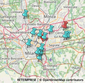 Mappa Via Padre Placido Riccardi, 20132 Milano MI, Italia (5.71)