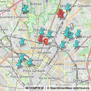 Mappa Via Oreste Cipriani, 20125 Milano MI, Italia (2.41833)