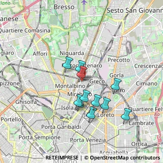 Mappa Via Oreste Cipriani, 20125 Milano MI, Italia (1.51818)