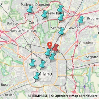 Mappa Via Oreste Cipriani, 20125 Milano MI, Italia (4.35667)