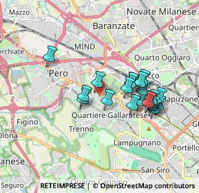 Mappa Via Parabiago, 20151 Milano MI, Italia (1.518)