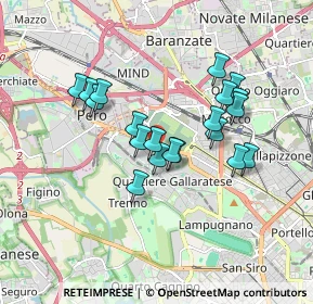 Mappa Via Parabiago, 20151 Milano MI, Italia (1.476)