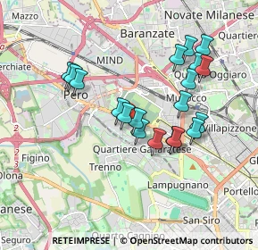 Mappa Via Parabiago, 20151 Milano MI, Italia (1.65158)