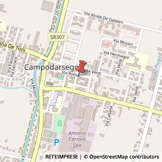 Mappa Via Roma, 34, 35011 Campodarsego, Padova (Veneto)