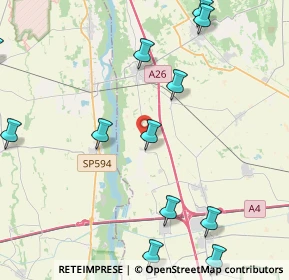 Mappa Via per Carpignano Sesia, 28064 Landiona NO, Italia (5.66692)