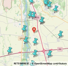 Mappa Via per Carpignano Sesia, 28064 Landiona NO, Italia (5.5715)