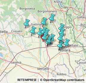 Mappa Via per Carpignano Sesia, 28064 Landiona NO, Italia (8.93722)