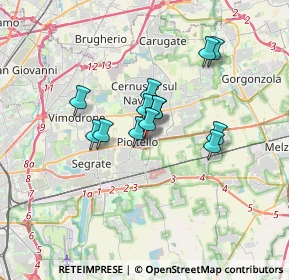 Mappa Via Cesare Battisti, 20096 Pioltello MI, Italia (2.42385)