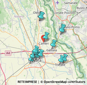 Mappa , 28062 Cameri NO, Italia (6.74357)