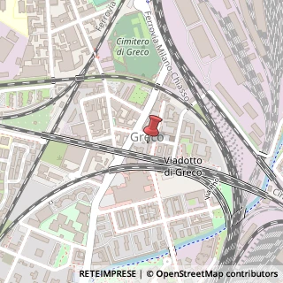 Mappa Viale delle Rimembranze di Greco, 55, 20125 Milano, Milano (Lombardia)