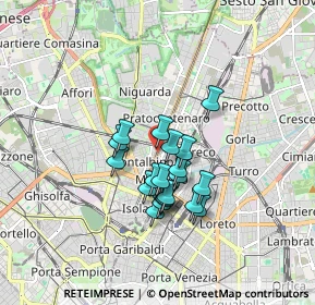 Mappa Istria, 20159 Milano MI, Italia (1.257)