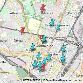 Mappa Via Privata Fiuggi, 20159 Milano MI, Italia (1.0815)