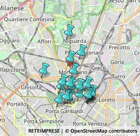 Mappa Via Privata Fiuggi, 20159 Milano MI, Italia (1.6115)