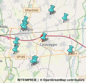 Mappa Via Treviglio, 24043 Caravaggio BG, Italia (4.47167)