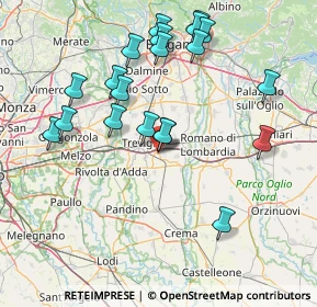 Mappa Via Treviglio, 24043 Caravaggio BG, Italia (16.018)