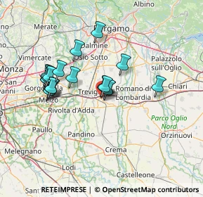 Mappa Via Treviglio, 24043 Caravaggio BG, Italia (12.7275)