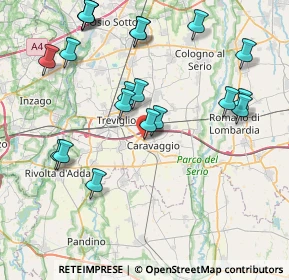 Mappa Via Treviglio, 24043 Caravaggio BG, Italia (8.8395)