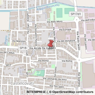 Mappa Via Alcide de Gasperi, 74, 25030 Castelcovati, Brescia (Lombardia)