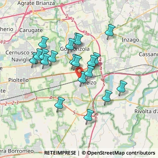 Mappa Cascina San Carlo, 20066 Melzo MI, Italia (3.3785)