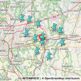 Mappa Cascina San Carlo, 20066 Melzo MI, Italia (6.42167)