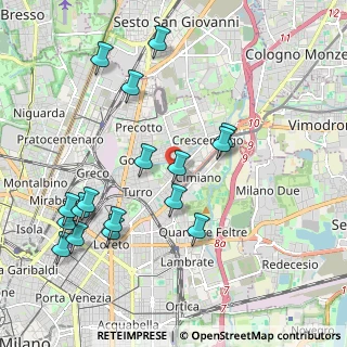 Mappa Via Paruta Paolo, 20127 Milano MI, Italia (2.21294)