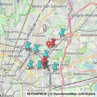 Mappa Via Paruta Paolo, 20127 Milano MI, Italia (1.65636)