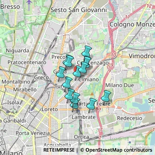 Mappa Via Paruta Paolo, 20127 Milano MI, Italia (1.10286)